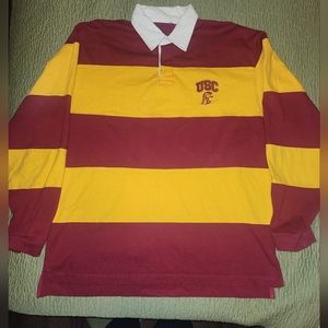 University of Southern California Trojan Rugby Polo Shirt Men XLarge